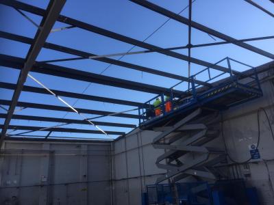 140 ft x 60 ft x 15 ft Used Steel Building