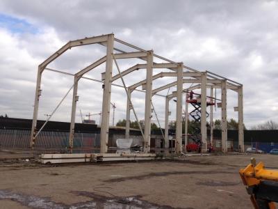 120 ft x 56 ft x 39 ft Used Steel Building