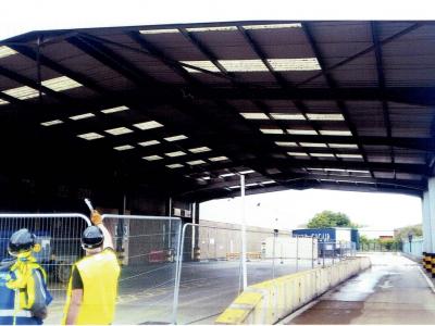 100 ft x 60 ft x 19 ft Used Steel Building
