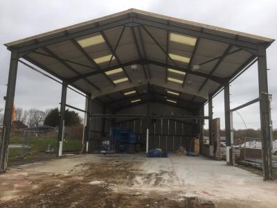 80 ft x 40 ft x 22 ft - (24.4m x 12.2m x 6.7m) Usd Steel Building