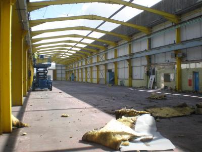 200 ft x 50 ft used steel building