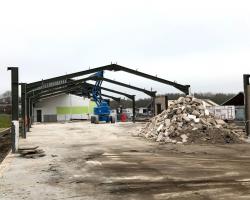 160 ft x 40 ft x 12 ft - (48.8m x 12.2m x 3.7m)