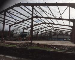 180 ft x 54 ft x 15 ft - (54.9m x 16.5m x 4.6m) Used Steel Building