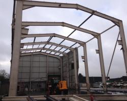 120 ft x 56 ft x 39 ft Used Steel Building