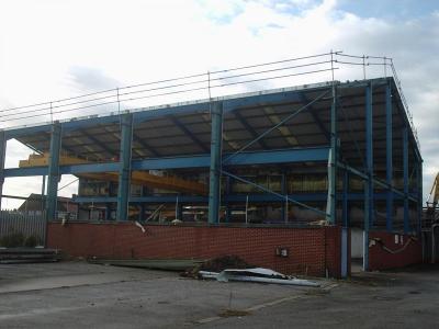 Used Crane Building 140 ft x 80 ft x 30 ft 