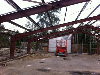 80 ft x 67 ft x 10 ft used steel building