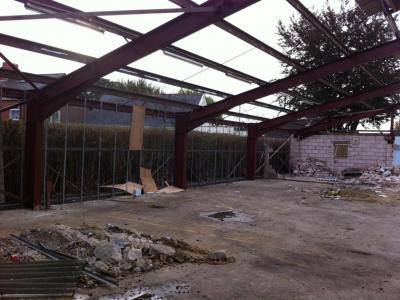 80 ft x 67 ft x 10 ft used steel building