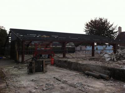 80 ft x 67 ft x 10 ft used steel building