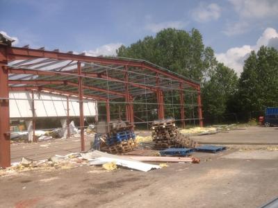 80 ft x 100 ft x 24 ft - Used Steel Building