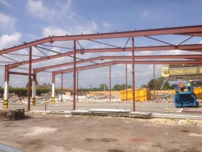 80 ft x 80 ft x 24 ft used steel building