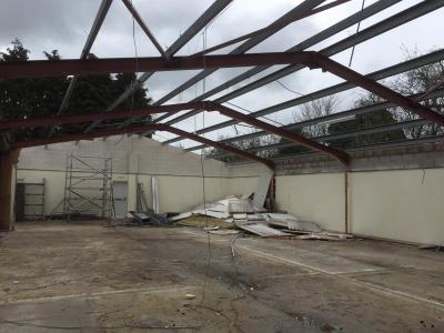 65 ft x 40 ft x 12 ft - (20m x 12.2m x 3.7m) Used Steel Building