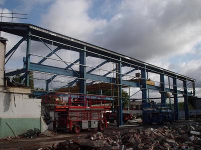 Used Crane Building 140 ft x 80 ft x 30 ft 