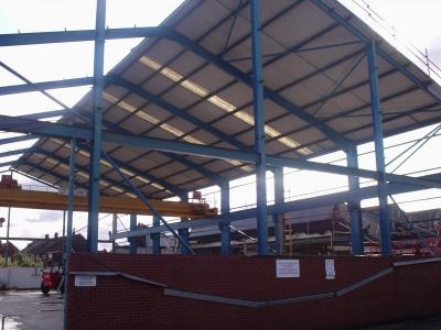 Used Crane Building 140 ft x 80 ft x 30 ft 