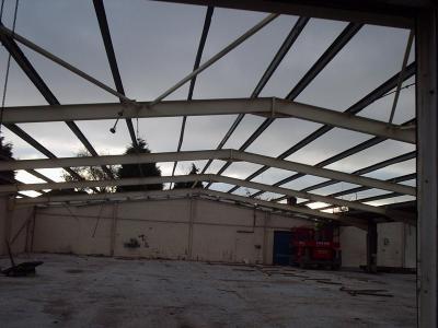 80 ft x 68 ft x 11 ft used steel building