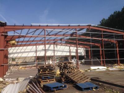 80 ft x 100 ft x 24 ft - Used Steel Building